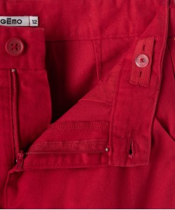 Pantalon chino en coton à revers garçon